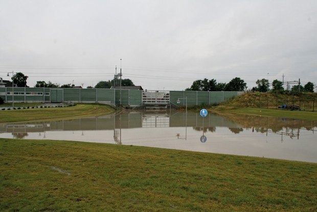 Flooding at Stångby in Lund municipality. Photo Cecilia Åkesson