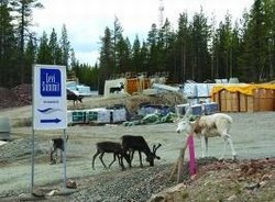 Checking progress at the new hotel site in Levi. Photo: Odd Iglebaek