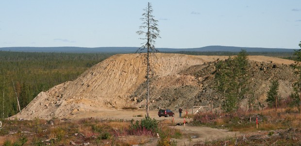 A long way to go to become a new Kiruna, above the start of the new iron-mine in Pajala. Photo: Odd Iglebaek