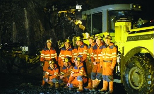 Polish workers at the hydropower plant outside Sisimiut in Greenland. Many of them previously worked in Iceland. Photo: Ístak