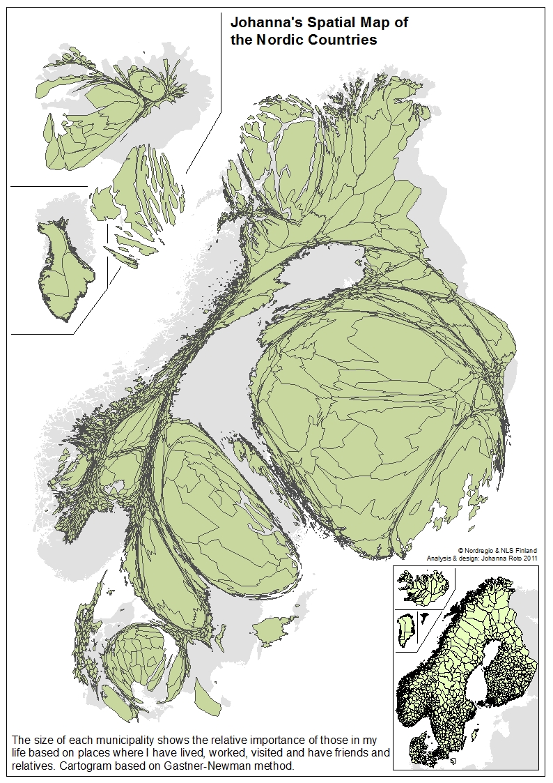 Johanna's spatial map